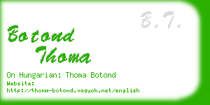 botond thoma business card